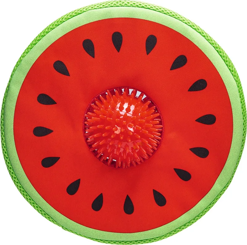 Meloen Spikie - Hondenspeelgoed - Neopreen - 25x8x8 cm by Beeztees in Red – product photo
