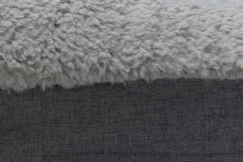 memory foam ligbed Yura - Hondenkussen - Grijs - 120x80x15cm fra Beeztees i Brun, Grå – produktbillede