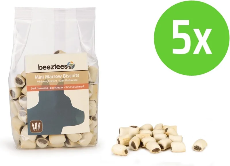 Mini Mergkoekjes Rund - hondenkoekjes - 400 gram - 5 verpakkingen by Beeztees – product photo
