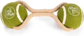 Minus One Duo Tennisbal Koord - Hondenspeelgoed - Groen/Bruin by Beeztees in Green – product photo 1 of 3