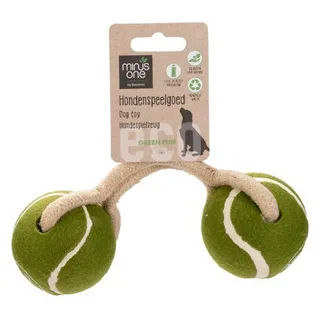 Minus One Duo Tennisbal Koord - Hondenspeelgoed - Groen/Bruin by Beeztees in Green – product photo 3 of 3