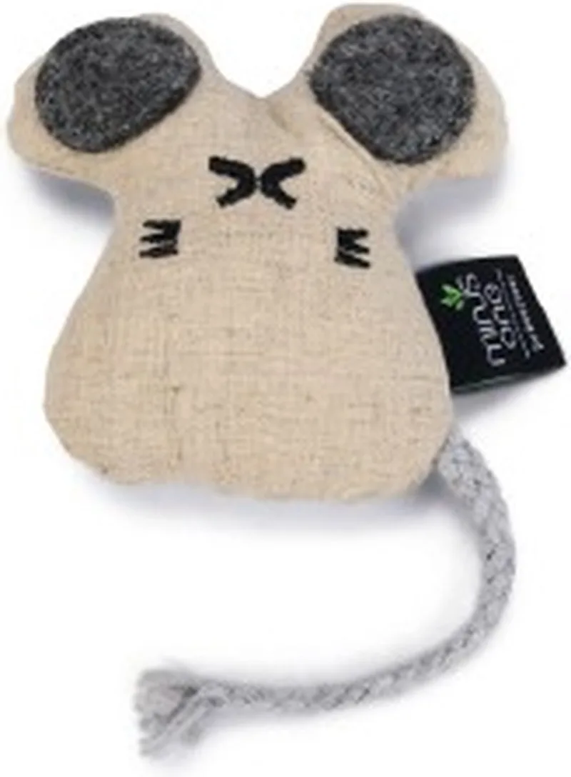 Minus One Muis Coda - Kattenspeelgoed - Creme - 9,5x9x2,5 cm by Beeztees in Beige – product photo