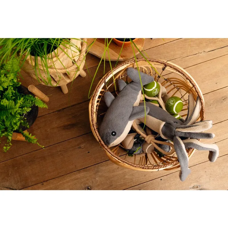 Minus One Walvis - Hondenspeelgoed - Grijs/Beige 33cm by Beeztees in Grey – product photo 2 of 2