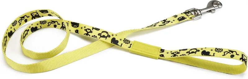 Monster - Hondenriem - 120 cm x 20 mm by Beeztees in Yellow – product photo