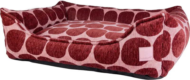 Next Gen Dotz Orthopedische hondenmand - Hondenbed - Memory foam - Met rits - 70x50x21,5 cm fra Beeztees i Rød – produktbillede