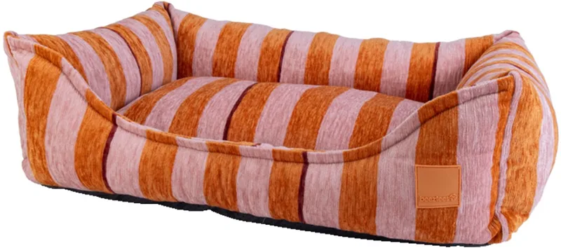 Next Gen Stripez Orthopedische hondenmand - Hondenbed - Memory foam - Met rits - Roze - 100x80x27 cm de Beeztees – photo produit
