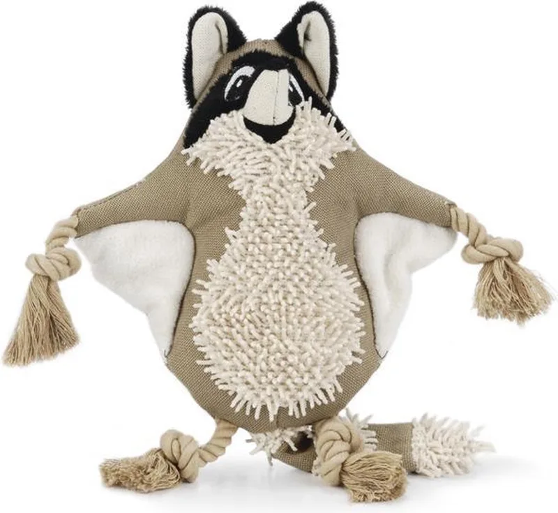 Nuddles Wasbeer - Hondenspeelgoed - 32 cm by Beeztees in Beige – product photo