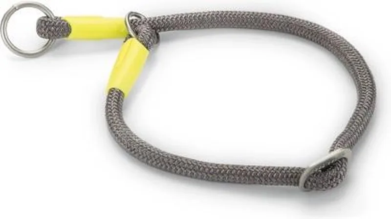 nylon halsband rond Nikra lichtgrijs 40 cm x 10 mm de Beeztees en Gris – photo produit