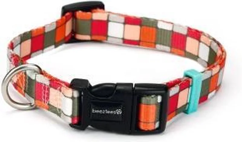 nylon halsband Square 48-70x25 de Beeztees en Orange – photo produit