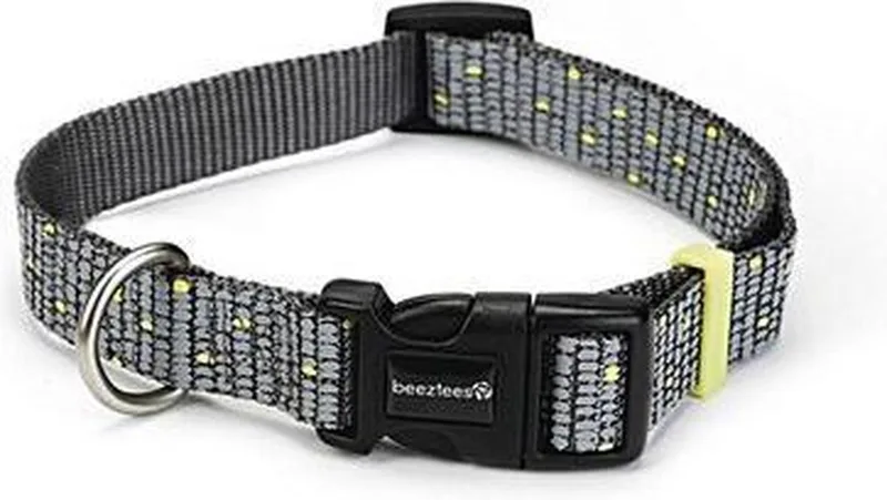 Nylon Halsband Vista Grijs 26-40cmx15mm von Beeztees in Dunkelgrau – Produktfoto