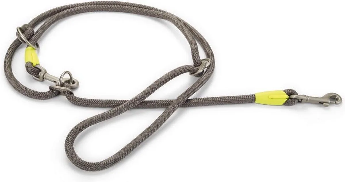 Nylon Rond Dressuurlijn Lichtgrijs 200 cm x 10 mm de Beeztees en Nikra – photo produit