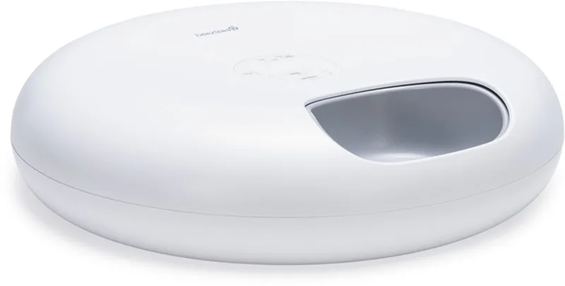 Onni Automatische Voederautomaat Kat - Voerbak - Nat Voer - capaciteit 6 bakjes - Met koelelementen fra Beeztees i Hvid – produktbillede