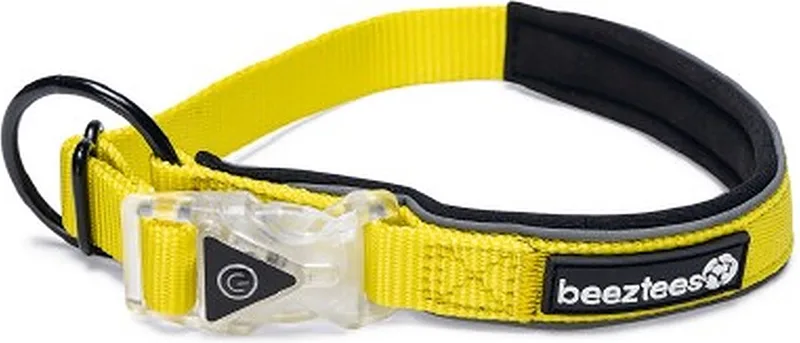Parinca Halsband Safety Gear Led Nylon XL de Beeztees en Jaune – photo produit