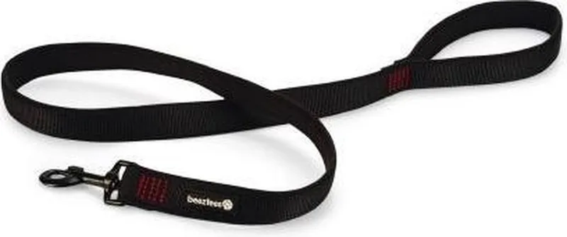 Parinca Premium Hondenriem - Hondenlijn - Weersbestendig - Nylon - Zwart - 120 cm x 25 mm by Beeztees – product photo