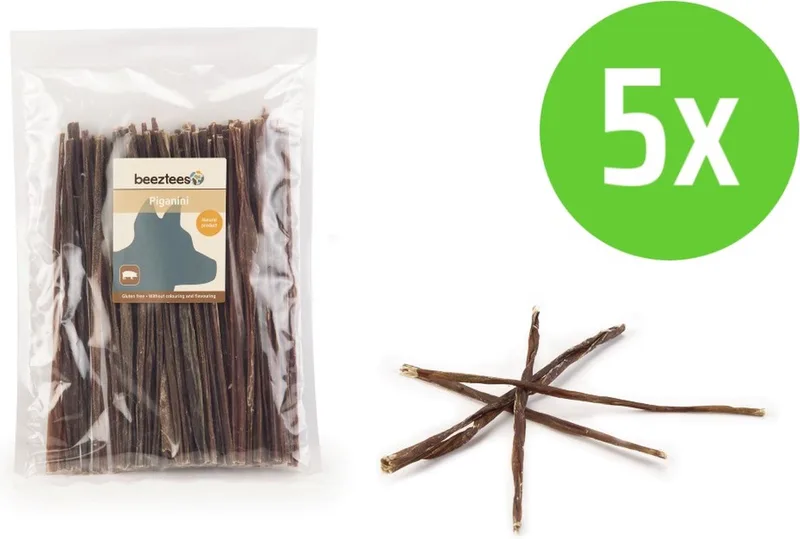 Piganini - hondensnack - 200 gram - 5 verpakkingen by Beeztees – product photo