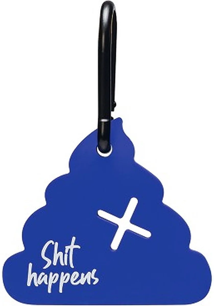 Poepzak- en afvalhouder Samy - Hond - Silicone - Afmeting: 8,5x7,5 cm de Beeztees en Bleu – photo produit
