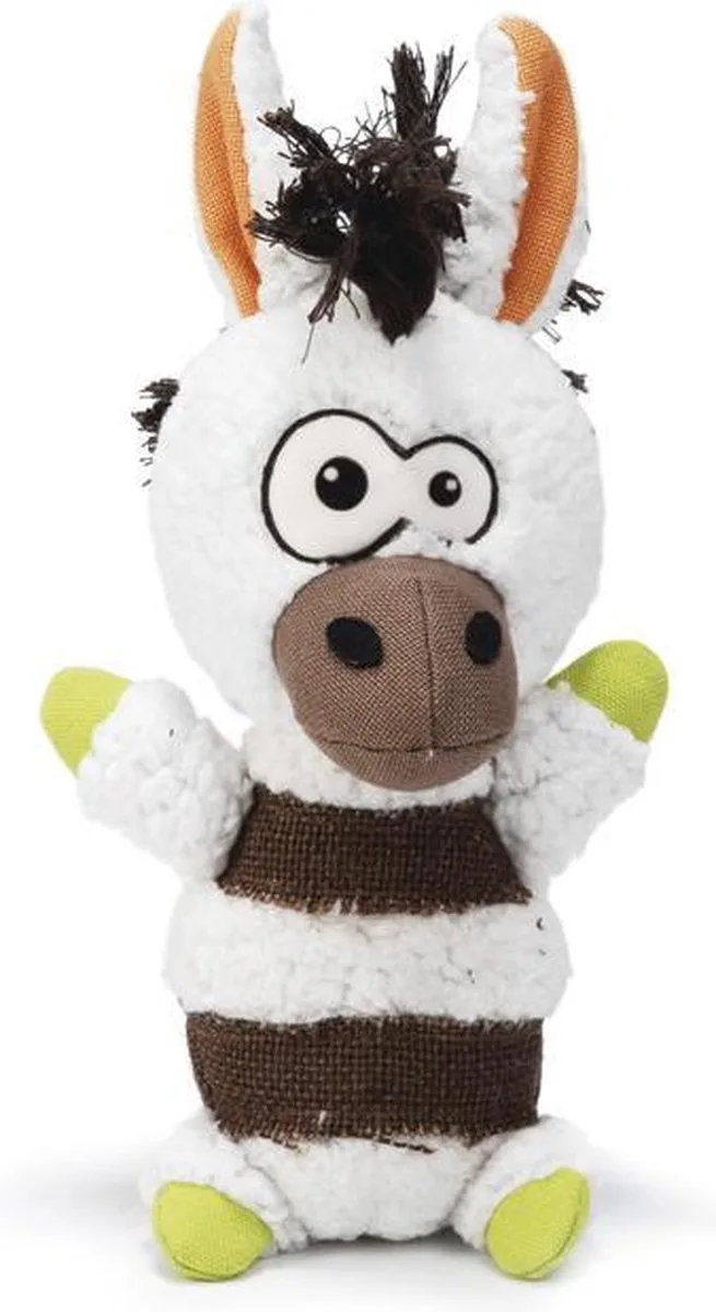 Polly Ezel - Hondenspeelgoed - Schapenvacht - 28 cm de Beeztees en Blanc – photo produit