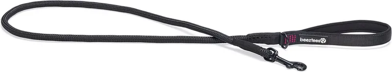 Premium Parinca - Hondenriem - Rond - Nylon/Neopreen by Beeztees in Black – product photo