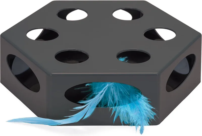 Prooi - Kattenspeelgoed - Interactief - 23x20x6 cm by Beeztees in Grey – product photo
