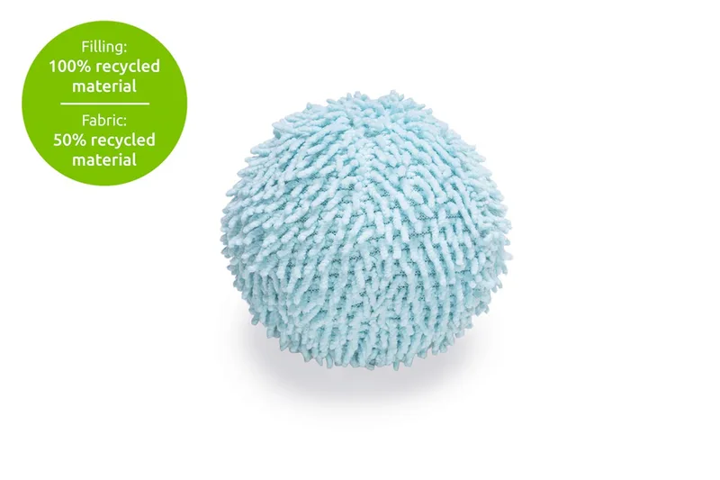Puppy Bal Lily - Hondenspeelgoed - Gerecycled Polyester - Dia. 10 cm by Beeztees in Blue – product photo