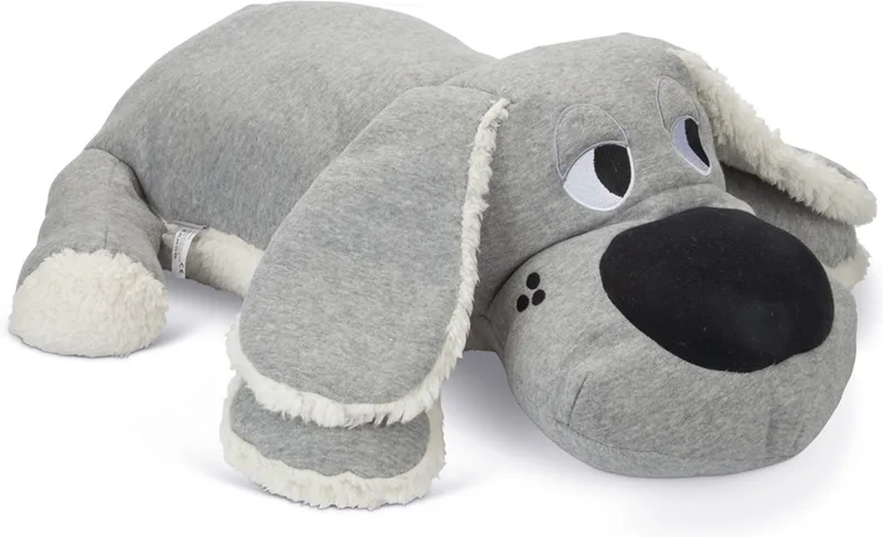 Puppy Boomba XL - Puppy Speelgoed - Puppyknuffel - Hondenspeelgoed - 70x40x21 cm fra Beeztees i Grå – produktbillede
