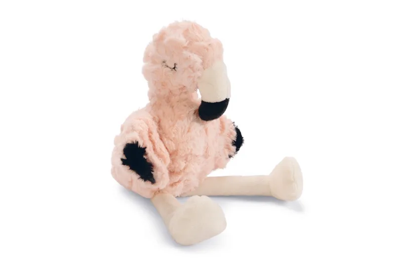Puppy Flamingo Mick - Puppy Speelgoed - Puppyknuffel - Hondenspeelgoed - Roze - 27x10x18 cm de Beeztees en Multicolore – photo produit