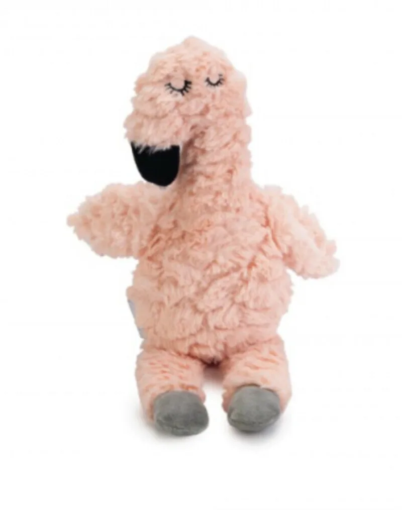 Puppy Flamino - Puppy Speelgoed - Puppyknuffel - Hondenspeelgoed - Pluche - 30x21x5 cm by Beeztees in Pink – product photo