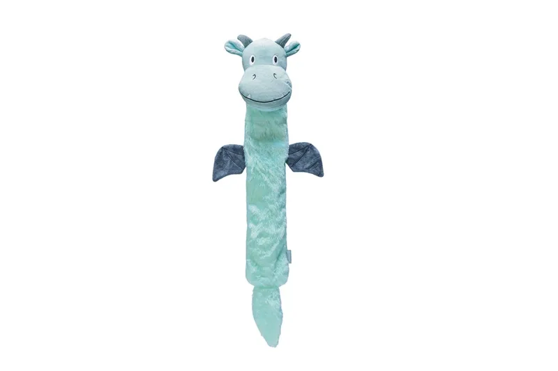 Puppy Flatino Draak Yi - Puppyspeelgoed - Puppyknuffel - Hondenspeelgoed - Pluche - 70x16x10 cm von Beeztees in Grün – Produktfoto