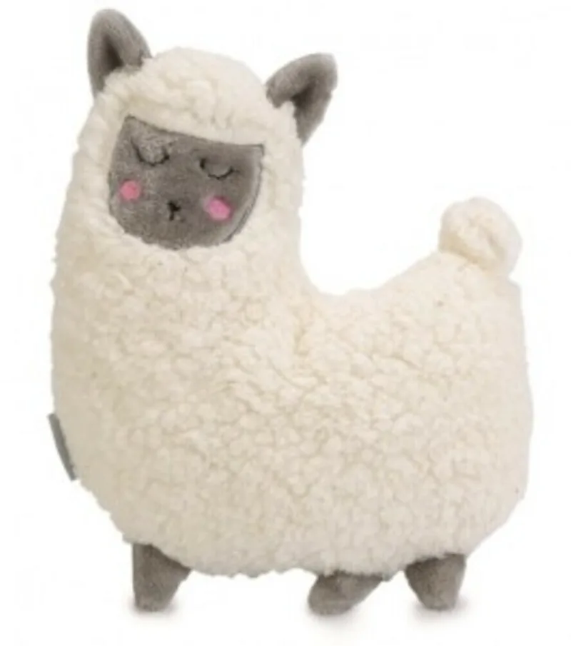 Puppy Lama - Puppy Speelgoed - Puppyknuffel - Hondenspeelgoed - Pluche - 26x20x7,5 cm von Beeztees in Weiß – Produktfoto