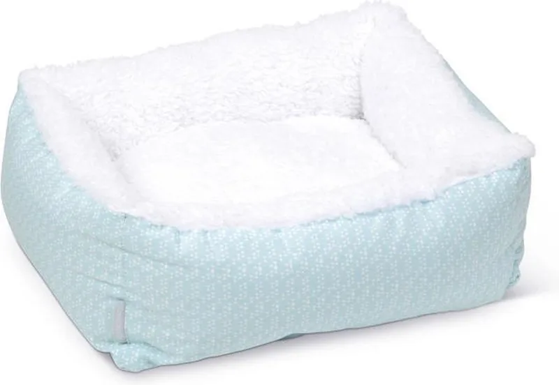 Puppy Nappy - Puppymand - Hondenmand - Mand voor puppy - Blauw/Wit - 50x42x18 cm von Beeztees in Blau – Produktfoto