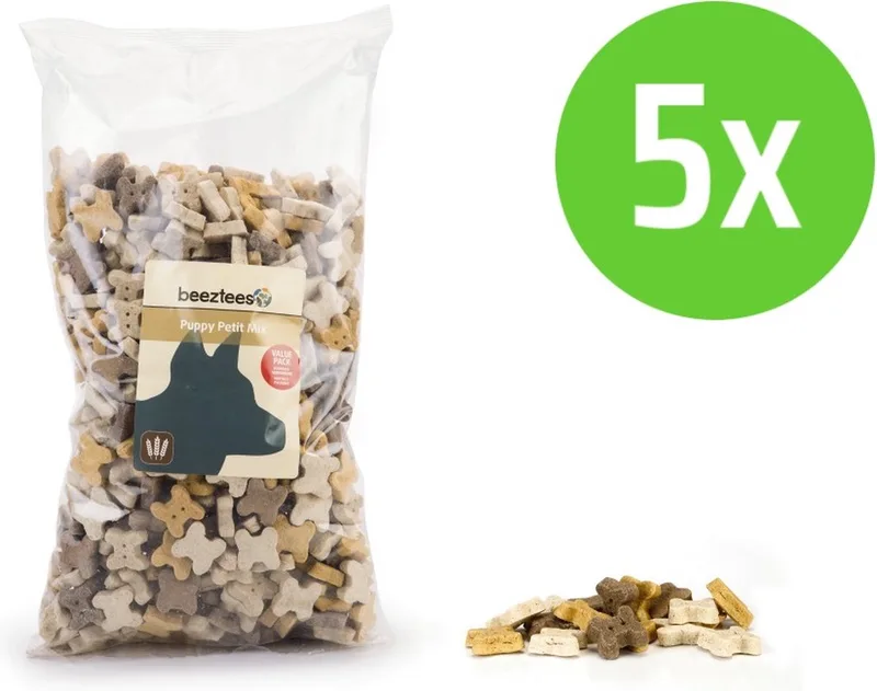 Puppy Petit Mix - hondenkoekjes - 1400 gram - 5 verpakkingen de Beeztees – photo produit