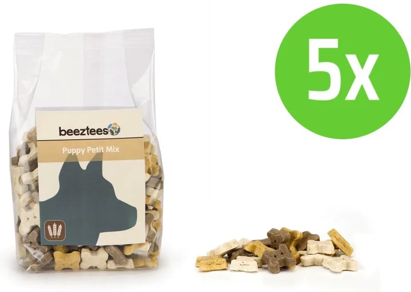 Puppy Petit Mix - hondenkoekjes - 400 gram - 5 verpakkingen by Beeztees – product photo
