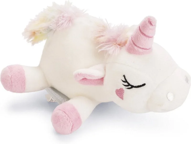 Puppy Speelgoed Eenhoorn Owen - Puppy knuffel - Honden speelgoed - Zonder pieper - Wit - 18x15x11,5 cm de Beeztees en Multicolore – photo produit