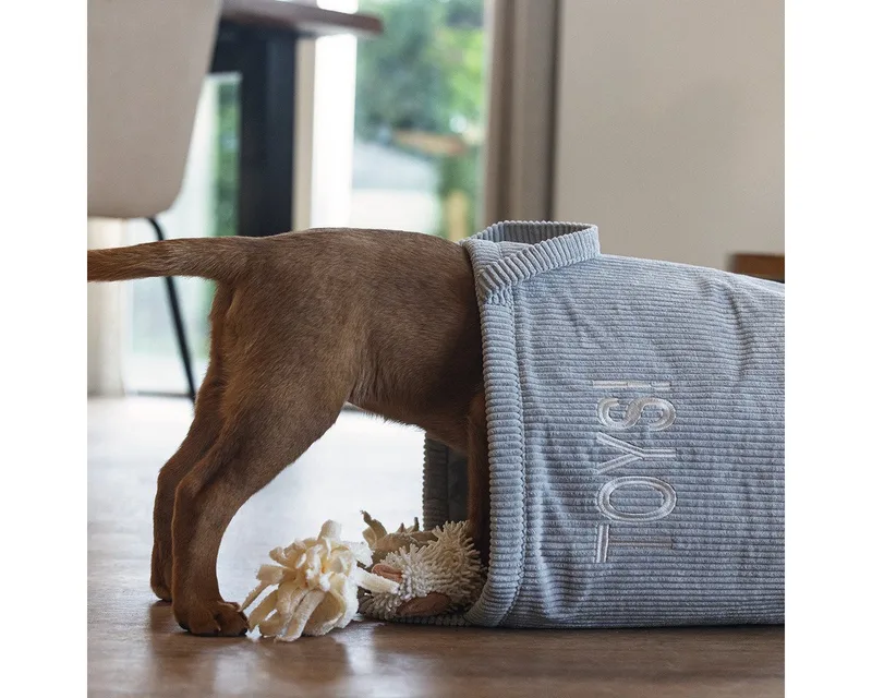 Puppy Speelgoedmand Suus - Puppy Speelgoed - Hondenspeelgoed - Hond - 30x30x30 cm de Beeztees en Gris – photo produit 3 sur 4