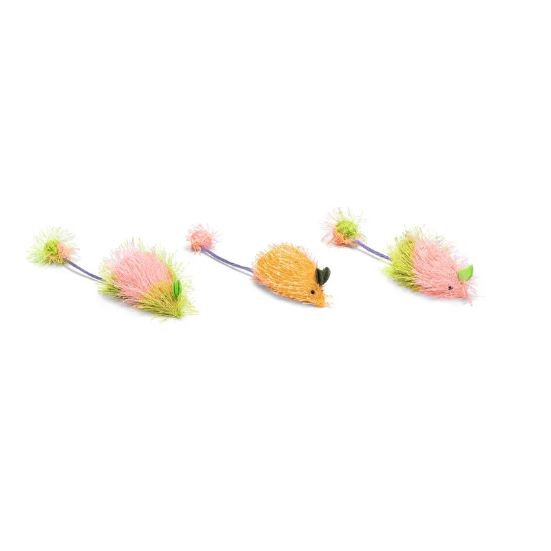Rainbow Mouse Long Hair Katten Speelgoed Geassorteerd von Beeztees – Produktfoto