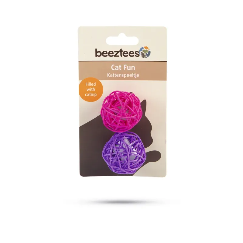 Rattan Cattoy Ball+catnip Katten Speelgoed von Beeztees – Produktfoto 2 von 2