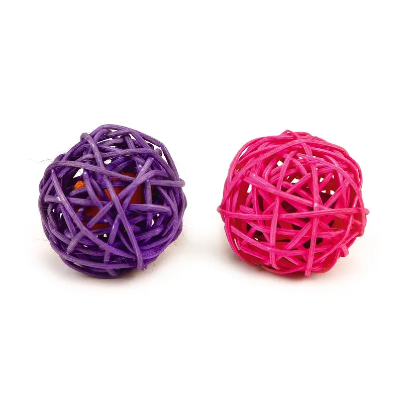 Rattan Cattoy Ball+catnip Katten Speelgoed von Beeztees – Produktfoto 1 von 2