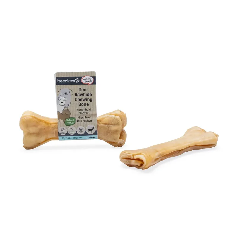 Rauwhuid Kluifbot Hert Hondensnack 12cm de Beeztees – photo produit