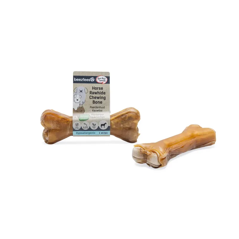Rohhautknochen Zum Kauen Pferde Hundesnack 12cm de Beeztees – photo produit