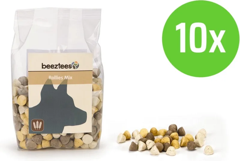 Rollies Mix 400 gram - hondensnack - 10 verpakkingen by Beeztees – product photo