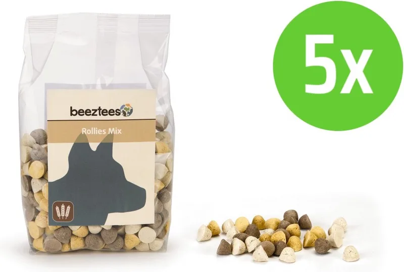 Rollies Mix - hondensnack - 400 Gram - 5 verpakkingen by Beeztees – product photo