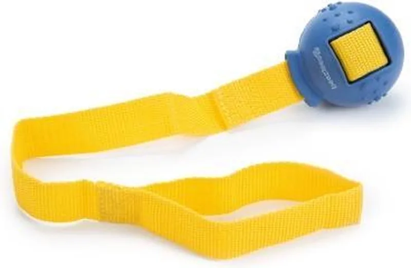 rubber hondenspeeltje slingerbal I-Fly, blauw. 6 cm de Beeztees en Jaune – photo produit