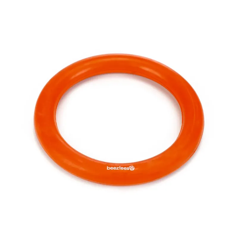 Rubber Ring Solid Orange Hondenspeeltje by Beeztees – product photo