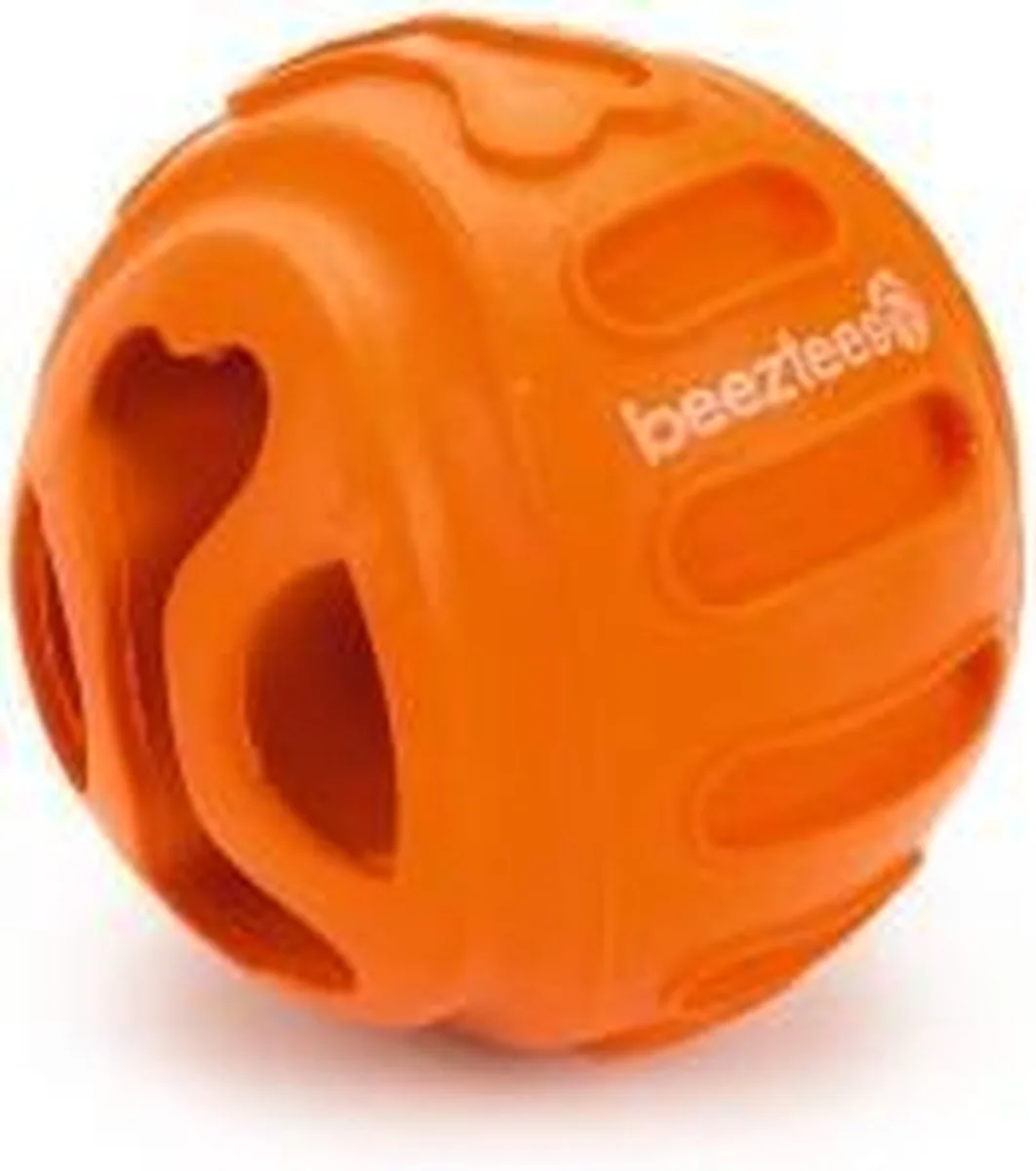 rubber snackbal hond biski 6 cm de Beeztees en Orange – photo produit
