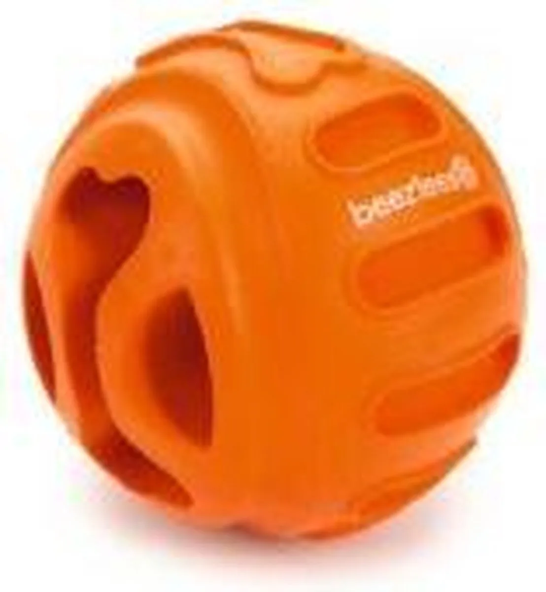 rubber snackbal hond biski 7,5 cm de Beeztees en Orange – photo produit