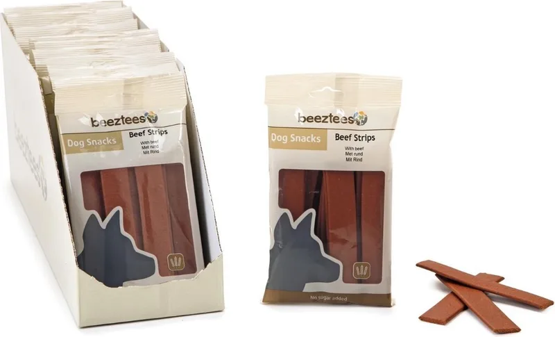 runder strips - hondensnack - 150 gram von Beeztees – Produktfoto