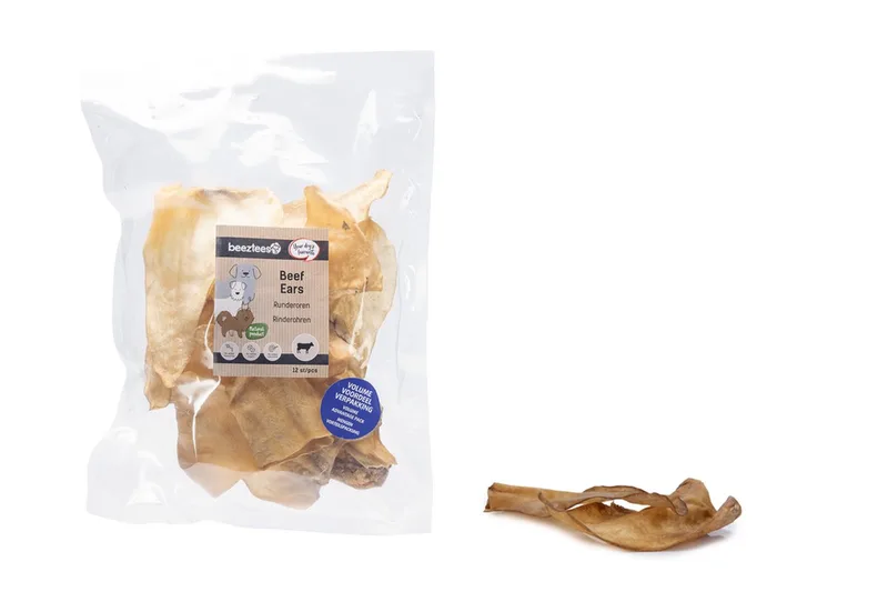 Großvolumiger Hundesnack Aus Rinderohren von Beeztees – Produktfoto