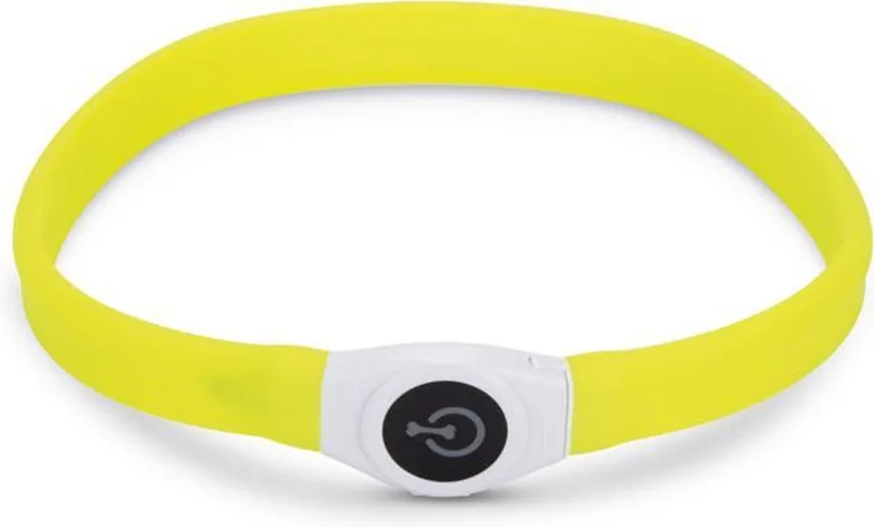 Safety Gear Glowy - Halsband Hond - 65x2,5 cm by Beeztees in Yellow – product photo