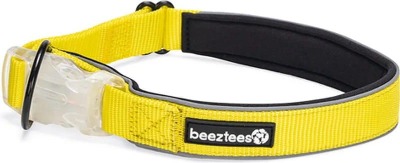 Safety Gear Parina - Hondenhalsband - Nylon - 45-50x2,5 cm von Beeztees in Gelb – Produktfoto