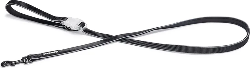 Safety Gear Parinca Premium - Hondenriem - LED - Nylon - 150X2 cm de Beeztees en Noir – photo produit